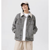 Unisex Jacket Overalls Men and Women Couple Denim Clothes Jacket